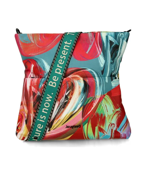 DESIGUAL – Bolso de Mujer Bandolera Multicolor Valhalla Miami 28x20x3 cm 21SAXABJ
