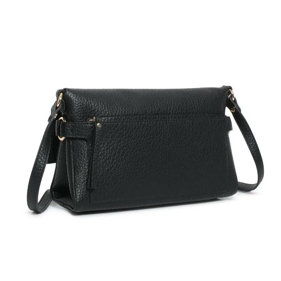 Bolso ROBERT PIETRI · Bolso bandolera mediano · Con solapa · Coleccion Samba · Color Negro - Imagen 3