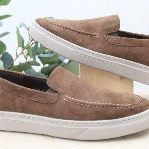 Zapato casual en suave antelina con plantilla extraible,ref3A