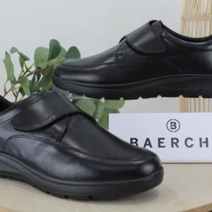 Zapato velcro Baerchi,todo en piel y piso pluma,ref1022
