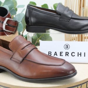 Mocasín de vestir marca Baerchi todo en piel,ref1092