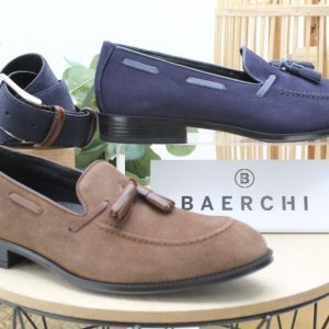 Zapato Baerchi Todo En Piel Con Borlas,ref1209
