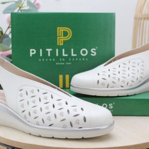 Salon pitillos todo piel con cuña cómoda y ligera,ref11071