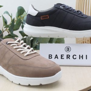 Zapato Baerchi casual todo en piel nobuck,ref6870