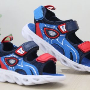 Sandalia spiderman con luz al pisar,ref1635