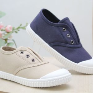 Zapatilla Bare Foot de lona con cierre elastico(no lleva cordón),ref1686