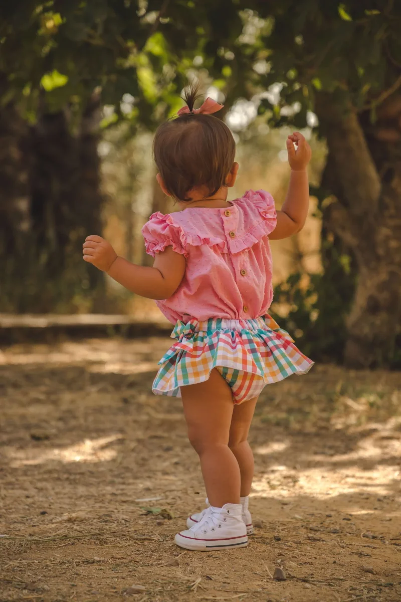 Blusa de bebé rosa Cocote & Charanga - Imagen 6