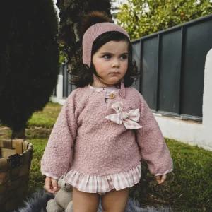 Sudadera de bebé rosa Cocote & Charanga