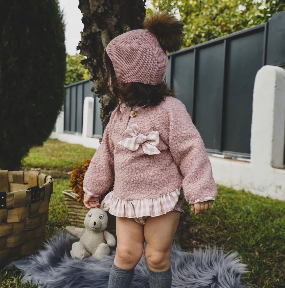 Sudadera de bebé rosa Cocote & Charanga - Imagen 3