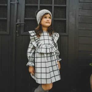 Vestido de niña grisaceo Cocote & Charanga