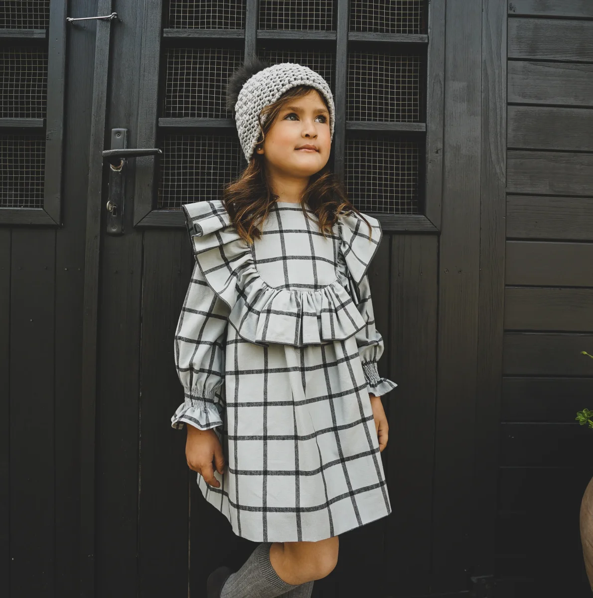 Vestido de niña grisaceo Cocote & Charanga - Imagen 2