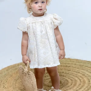 Vestido de bebé crudo Cocote & Charanga