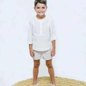 Conjunto de niño crudo Cocote & Charanga