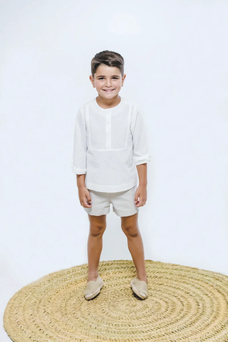 Conjunto de niño crudo Cocote & Charanga