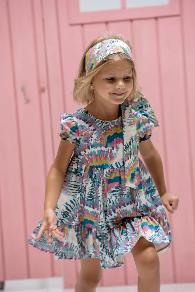 Vestido de niña estampado Cocote & Charanga