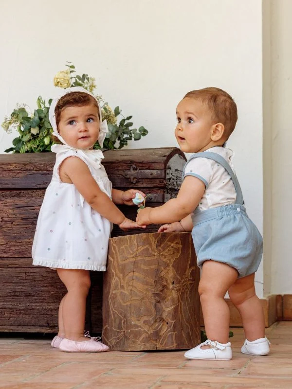 Conjunto ranita topo celeste bebé niño - Imagen 6