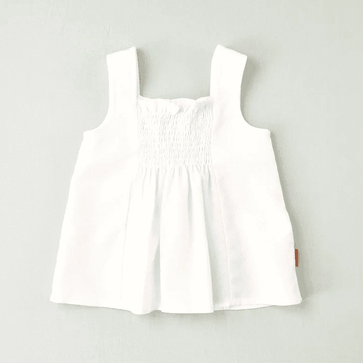 Blusa blanca tirantes niña - Imagen 2
