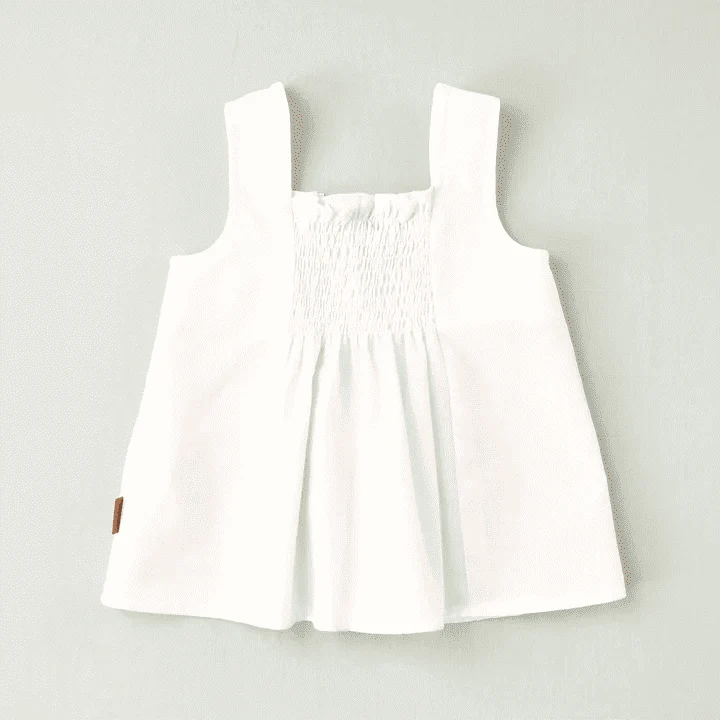 Blusa blanca tirantes niña - Imagen 4