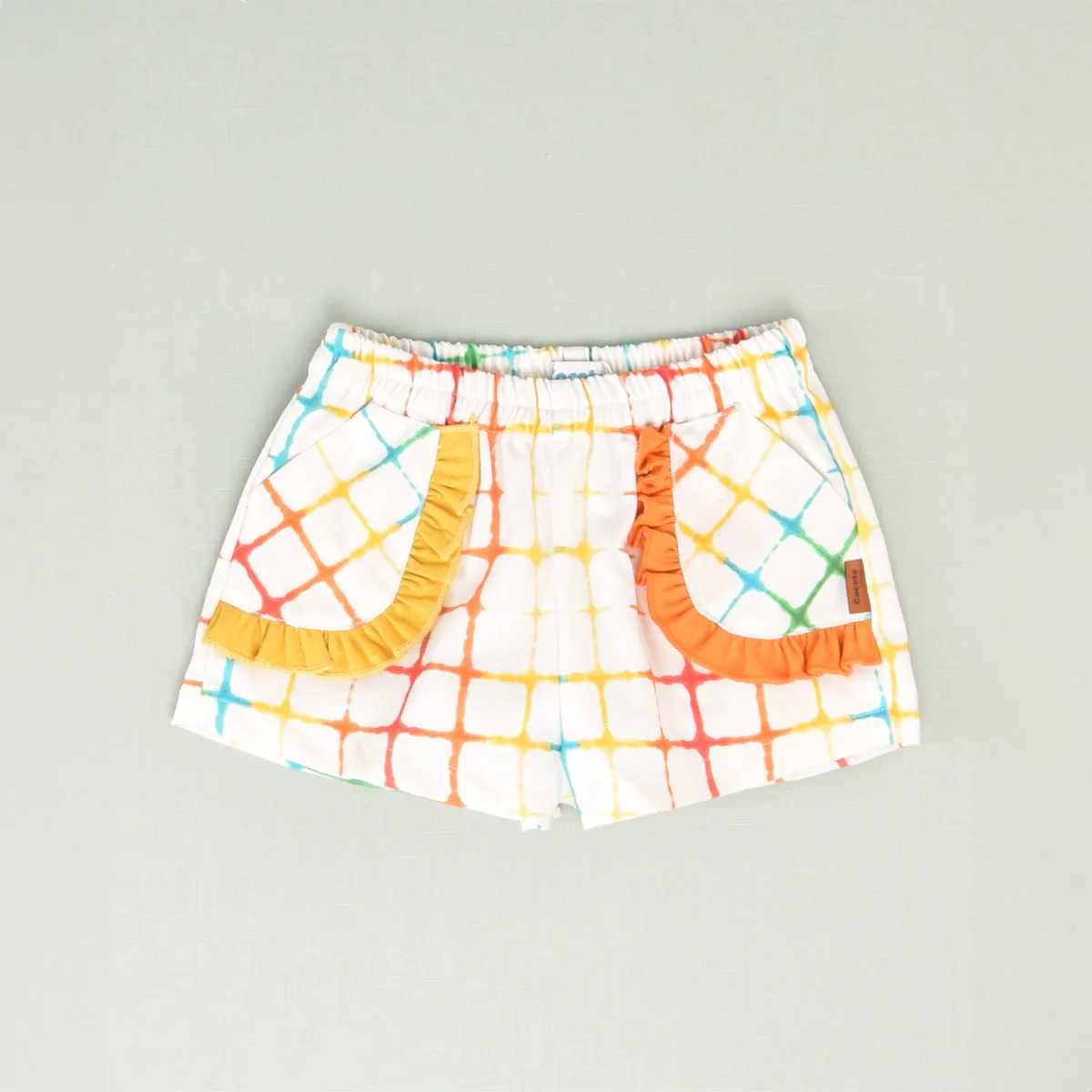 Bermuda multicolor tie dye niña