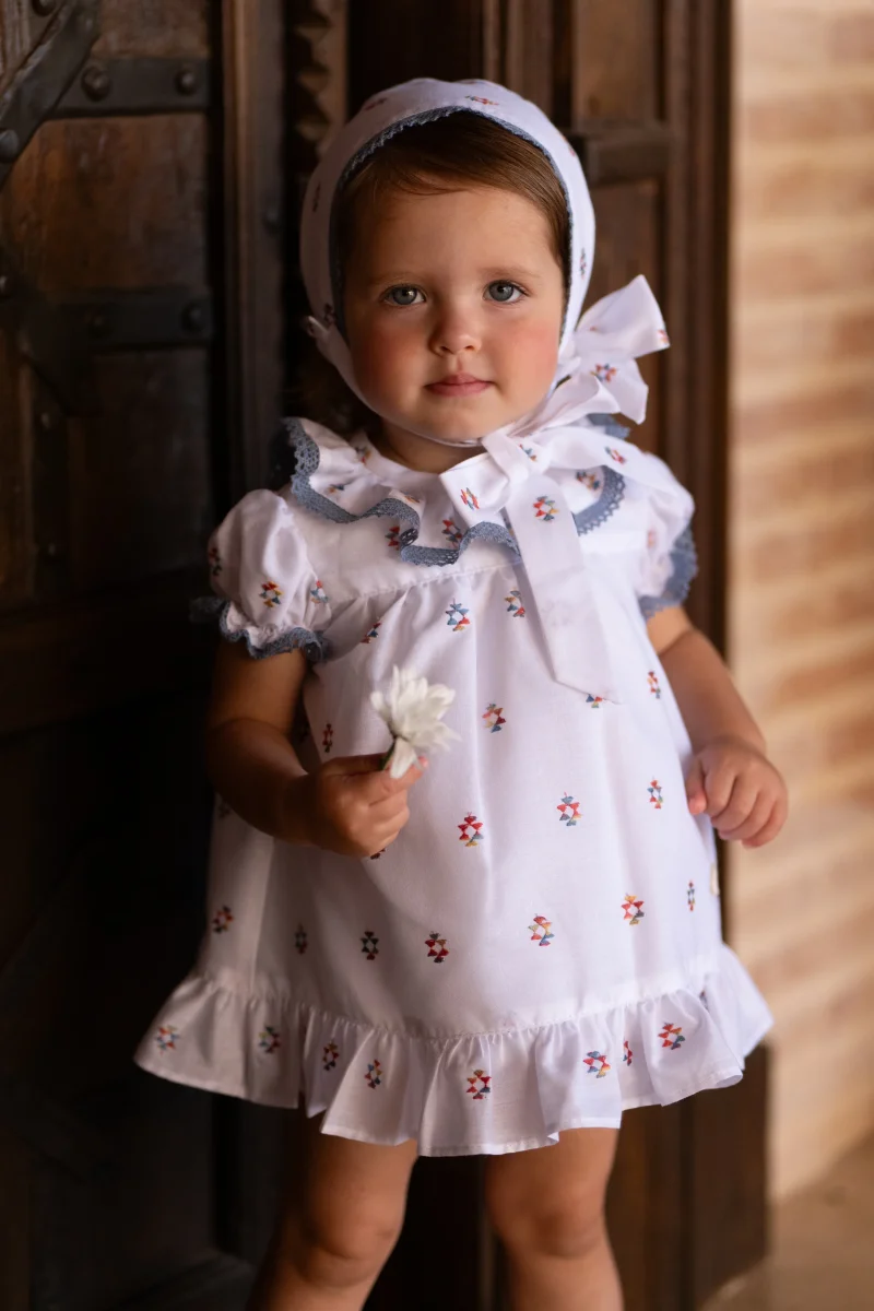 Conjunto bebé niña con capota y cubrepañal | Cocote by Charanga - Imagen 2