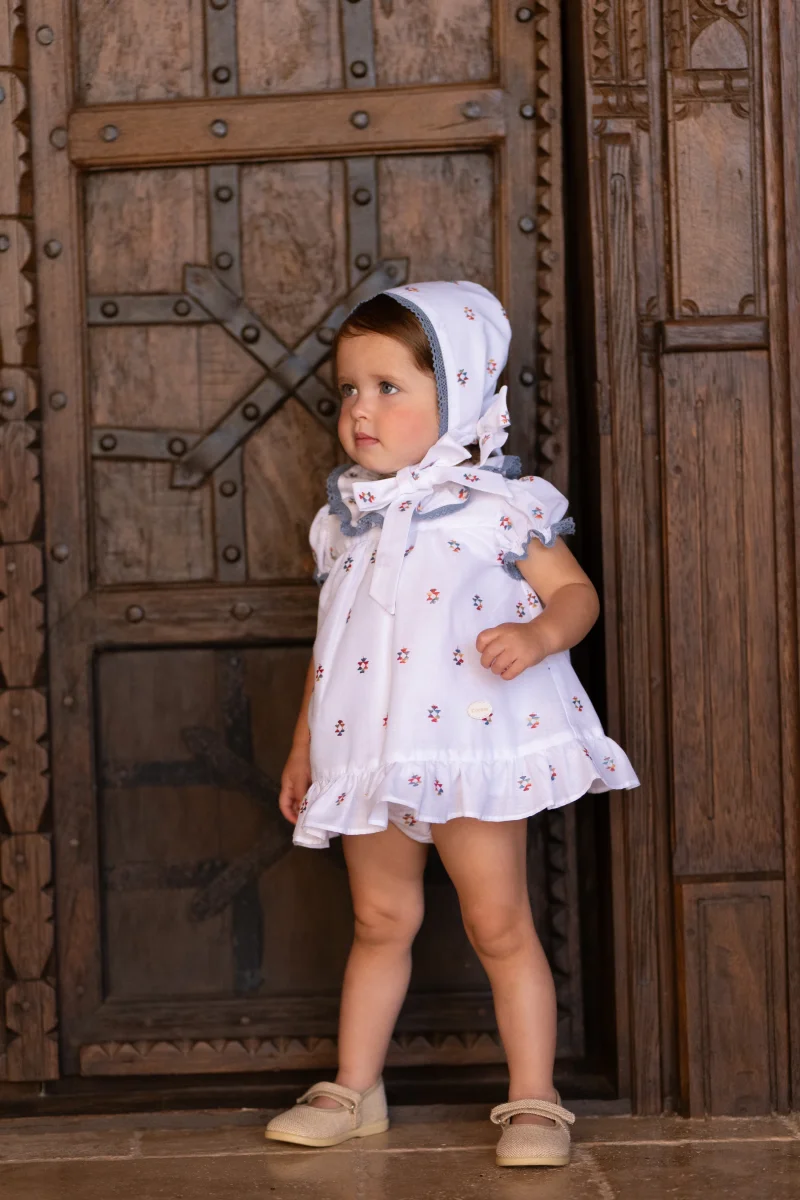 Conjunto bebé niña con capota y cubrepañal | Cocote by Charanga - Imagen 3