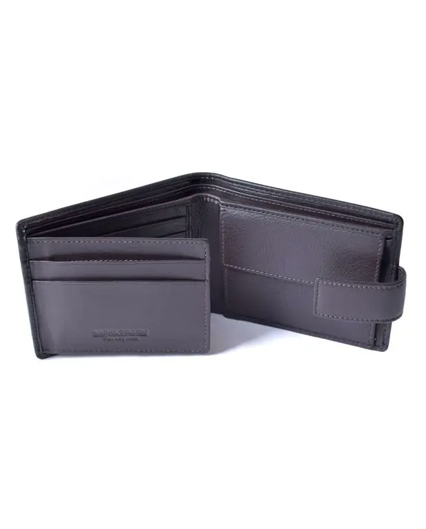 Cartera MIGUEL BELLIDO · Billetero con Monedero · En Piel · RFID · Color Negro - Imagen 5
