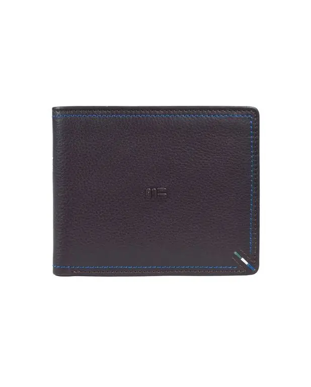 Cartera MIGUEL BELLIDO · Billetero sin Monedero · En Piel · RFID · Color Negro y Marrón - Imagen 2