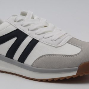 Sneakers para hombre en suave poli piel combinada