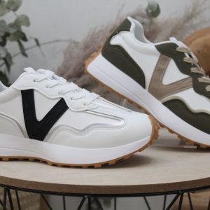 Sneakers en suave poli piel von suela tacos,ref762
