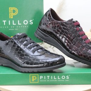 zapato Pitillos todo en piel de coco súper cómodo,ref20202