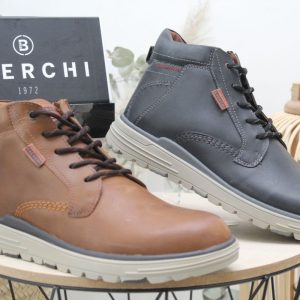 Bota casual de la marca baerchi,toda en peil,ref9351