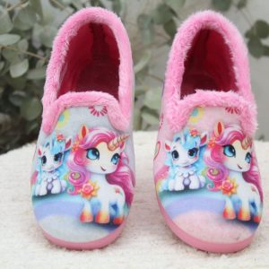 Zapatilla casa para niña Alcalde con piso de caucho,ref13001