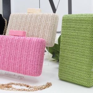 Cartera fiesta rafia
