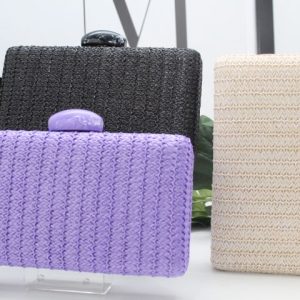 Cartera fiesta rafia,color lila ¡ultimas unidades! ref13149