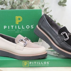 Zapato mocasín Pitillos todo en piel, ref10763