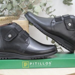 Botin Pitillos todo en piel con piso de latex flexible.Súper cómodo,ref20203