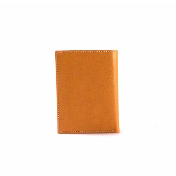 Billetera en piel Nilo con cremallera en color camel para hombre - Imagen 3
