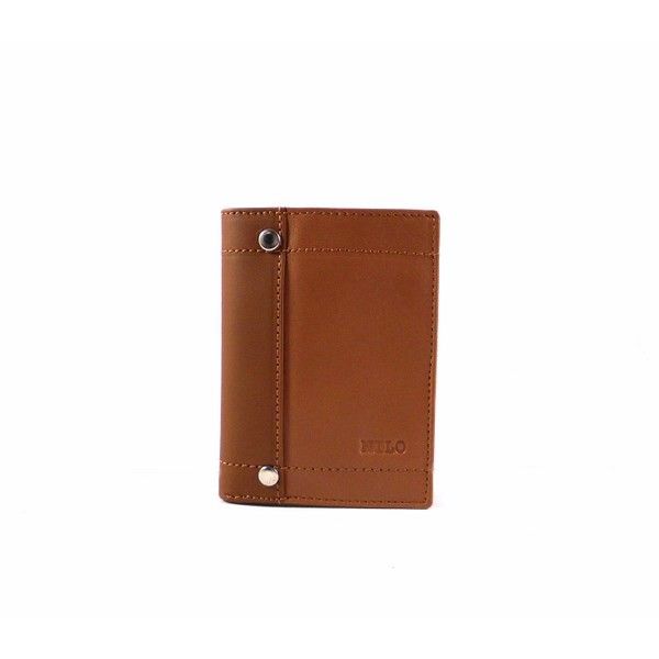 Billetera en piel Nilo color camel para hombre - Imagen 2