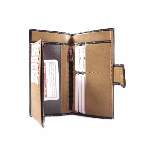 Billetero piel natural Nilo grande triángulos para mujer - Imagen 5