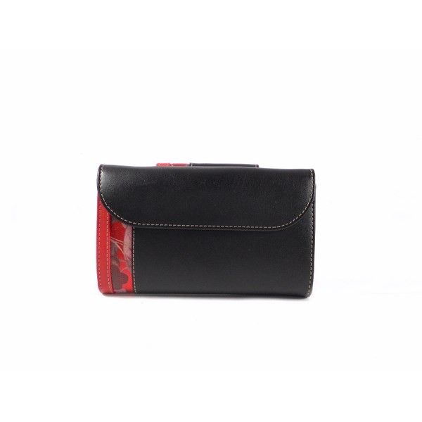 Billetera mediana piel Nilo flores print para mujer - Imagen 3