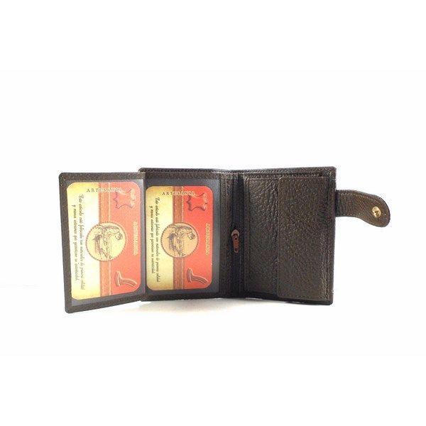Cartera de piel para hombre con monedero - Imagen 5