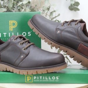 Zapato de la marca Pitillos todo en piel engrasada,ref40200