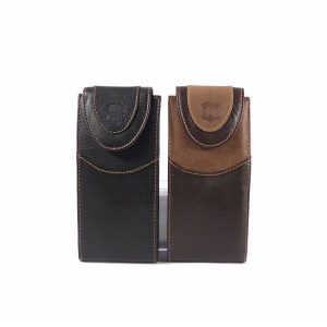 Funda de gafas en piel Nilo color marrón o negro