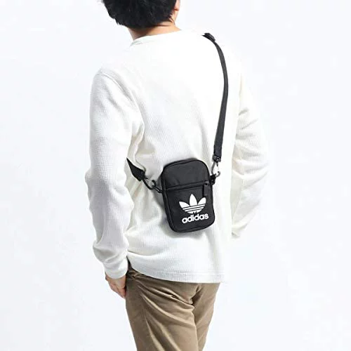 ADIDAS – Originals Fest Bag Trefoil EI7411 Negra – Bolso Bandolera Unisex Compacto para Viajar, Diario y Festival - Imagen 8