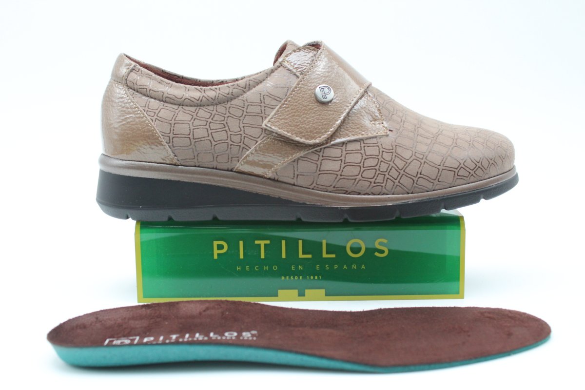 Zapato Pitillos con velcro súper ancho y muy ligero,ref11510 - Imagen 4