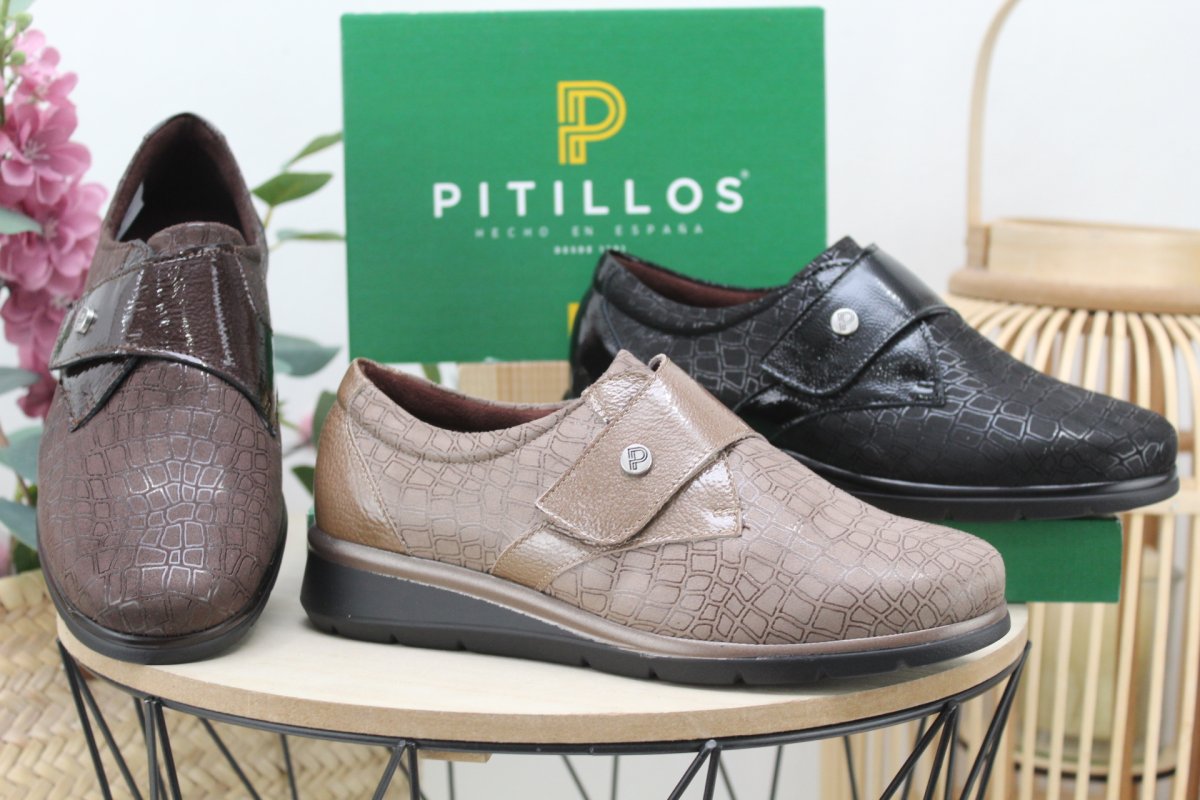 Zapato Pitillos con velcro súper ancho y muy ligero,ref11510