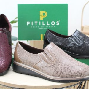 Zapato Pitillos con pala elastica de microfibra,muy ancho y ligero,ref11510