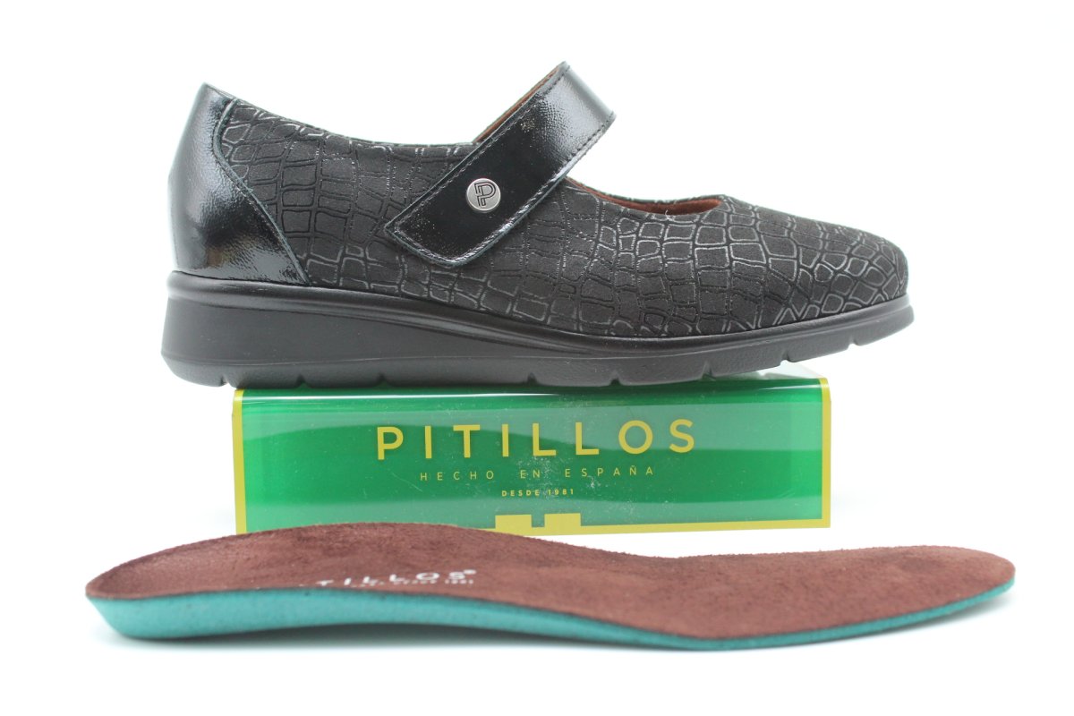 Merceditas Pitillos muy ancha y cómoda con cierre velcro,ref11513 - Imagen 3