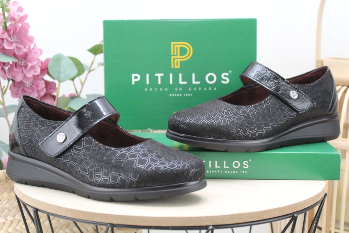 Merceditas Pitillos muy ancha y cómoda con cierre velcro,ref11513