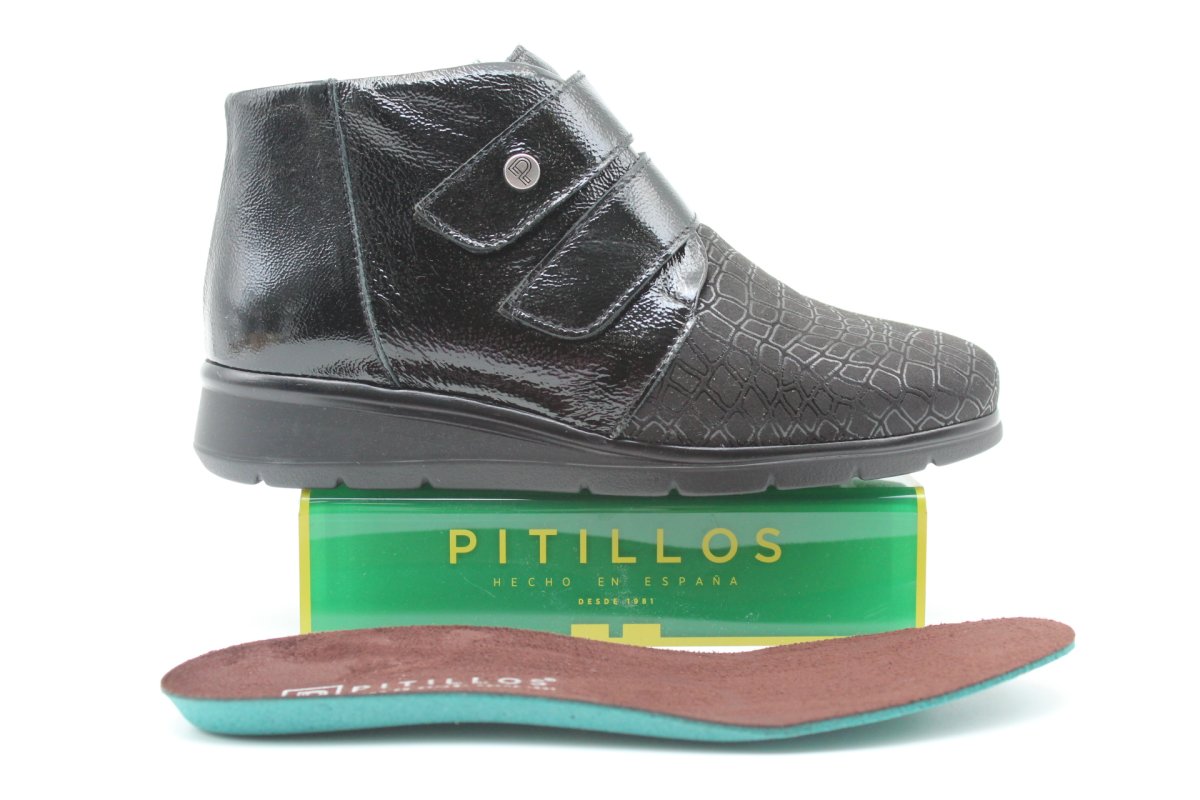 Botín Pitillos con velcro, muy ancho,cómodo y ligero,ref11514 - Imagen 8